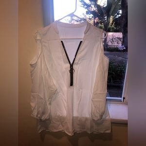XL white blouse
